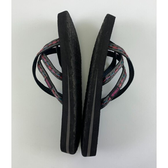 Teva Olowahu Mush Sandal 6840 Slip On Slide Strappy Felicitas Black Womens 9 - Picture 11 of 12